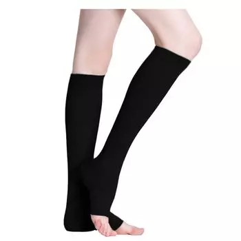 Compression Soft and Feels Free on the Get Calf [Cata-MEDICA] Women s Socks, Comfortable, Toes, Doesn t Stuffy, Sleeping, Sleeping, (S-M, Black)