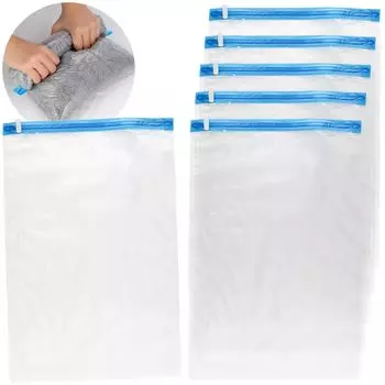 Compression Travel Clothes Compression 6 Piece No Vacuum Cleaner Clothes Use [EVOLUTER] Bags, Bags, 2XL, Set, Required, Storage/Travel/Moving/Business