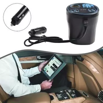 Компьютеры DC V USB выход Автомобильный инвертор Разъем USB Длина кабеля Заряжаемое использование Входное напряжение Выходная мощность синий