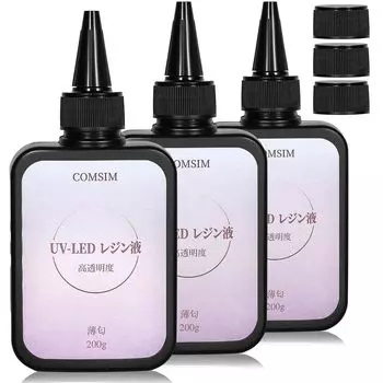 COMSIM UV Resin 600G Large High Rapid Hard DIY Handmade Light Гипоаллергенная жидкость, совместимая с УФ/светодиодами, емкость, заправка, прозрачность, отверждение, тип, чистый
