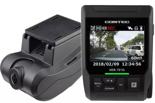 COMTEC Drive 2 Full Noise Nighttime Image LED Signal Dedicated microSD Parking Speed Route Radar Detector Made in Japan HDR-751GP Recorder,