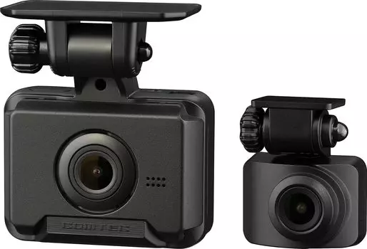 Comtech Drive Recorder 2, передняя и задняя камера, 2 миллиона пикселей спереди и Full HD GPS, карта памяти microSD 32 ГБ, отслеживание приближения автомобиля, уведомление о парковке чёрный