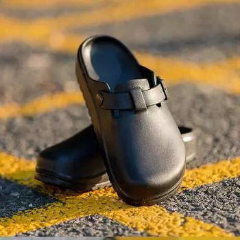 Comwarm Мужские тапочки-сабо, новые летние тапочки, рабочие тапочки, мягкие тапочки из ЭВА для медсестер, нескользящие лабораторные водонепроницаемые медицинские тапочки 36 розовый