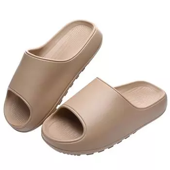 Comwarm Новые модные тапочки с толстой подошвой для женщин, летние уличные мужские пляжные тапочки, нескользящие тапочки для ванной, пляжная обувь 37-38(9-9.2 inch) белый