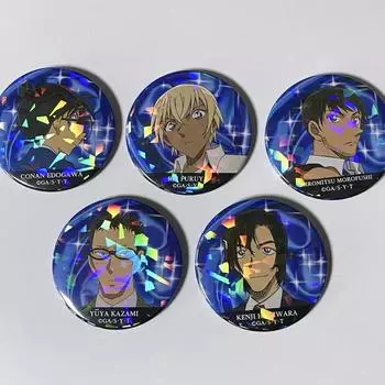 Conan Hologram Can Badge Synchronous Public Security System Hiromitsu Hagiwara Amuro