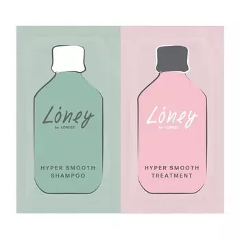 Concentrated Serum Pouch Shampoo 3ml Treatment 3ml Loney by LONESS Hyper Smooth Orange Blossom Scent [Trial & Set] зелёный