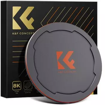 Concept 77mm Magnetic Lens Magnetic Easy to Magnetic Lens Cap with Aluminum Shockproof K&F Cap, Adsorption, Install, Screws, Alloy,