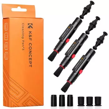 Concept Lens Pen 3 Double Computer Double Carbon Camera Чистка Техническое обслуживание Чистящие средства K&F Set, Pieces, Head, Выдвижная, Дружелюбная к объективам