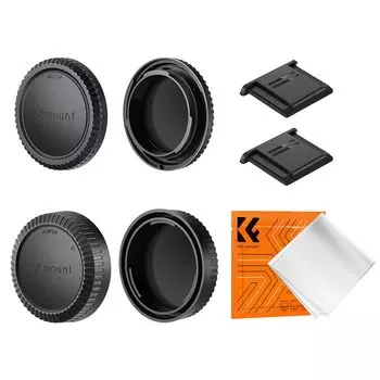 Concept Lens Rear Cap Body Cap Set for Fujifilm X Mount Compatible with FUJIFILM Lens Storage Body Mount Protection Cap Camera Parts Compatible Camera