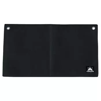 concos Полевой обеденный стол, сверхтолстый, водонепроницаемый, полевой, верхняя часть, простыня, прочный, для одиночного лагеря (черный)