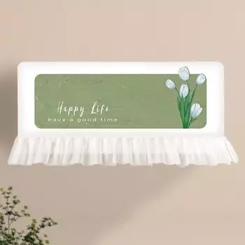 Conditioning Dust Cover Sets of Hanging Hanging Machine Fabric All-Inclusive Universal Bedroom Anti-Direct Blowing Windshield Always-on New Arrival Blue Tulip 1-1.5p hang length within 89cm Neutral