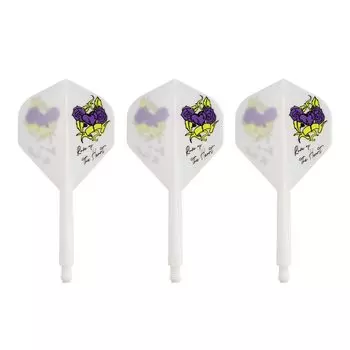 CONDOR AXE Rose of the Heart Dart Flights by Natsumi Iwata (Standard S, White) (Player Model)