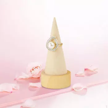 Cone Shape Rings Display Holder Jewelry Organizer Portable Creative Stand for dark gray