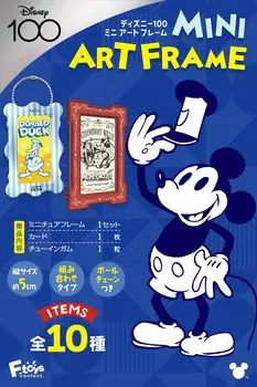 Confect Disney 100 Mini Art Frame Full Complete 10 Pieces Candy F-toys Toys/Gum