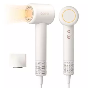 CONFU большой воздушный высокоскоростной утюжок для волос быстрый легкий и красивый компактный с 200 миллионами ионов для ухода за волосами и мощным высокоскоростным низким для дома PSE