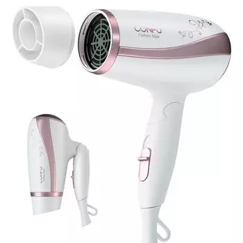 CONFU Dryer 1200W Hair Negative Temperature Air Volume Air Quick Constant Hair Shiny For Use Dryer, Ion, & Adjustment, Cold/Hot Mode, Foldable,