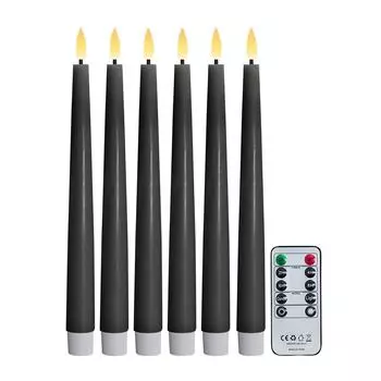 Conical Wavy Flameless Candle, 3D Flame Festival Decorative Candle Lamp, Suspended Candle, LED Electronic Candle Lamp One Size