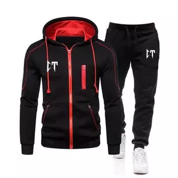 Conjunto De 2 Peas De Treino Masculino, Cardig Com Zper, Jaqueta, Moletom, Corredor, Corrida, Fitness, Casual, Corrida, Outono, Novo S