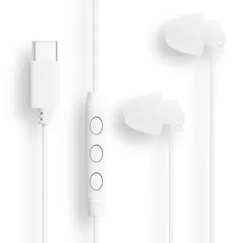 connection earphones Earphones while sleeping Type-C White