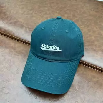 CONsice Ruth стильная и простая бейсболка с утиным язычком большая голова, которую можно носить дизайнерская универсальная мягкая шляпа M56-58cm чёрный