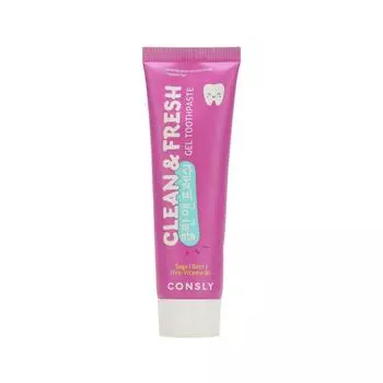 Consly Clean&Fresh Sage, Birch & Pro-Vitamin B5 Protecting Gel Toothpaste Гелевая зубная паста Clean&Fresh для защиты дёсен и зубов с экстрактами шалф
