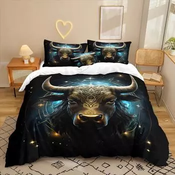 Constellation Series 3D Digital Printing Three-Piece Bedding Kit Bed Sheet Quilt Cover 90 * 200 two-piece set
