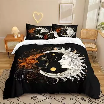 Constellation Series 3D Digital Printing Three-Piece Bedding Kit Bed Sheet Quilt Cover 90 * 200 two-piece set