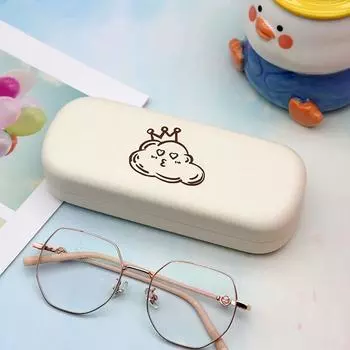 Containers Square Cartoon Women Reading Glasses Case Glasses Box Spectacle Case Eyeglass Hard Box A