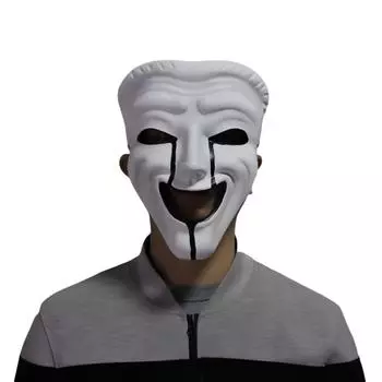 Containment Breach Scp White And Crying Face Mask For Christmas And Halloween Crying Face