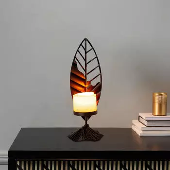 Современный металлический подсвечник для свечей-столбиков и чайных свечей Desktop Standing