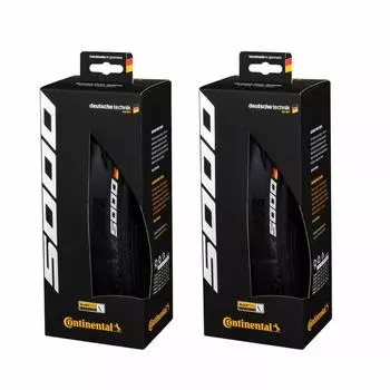 Continental 2 Piece Set GP5000 700x28C Racing Bike Tires Black Folding 0101625