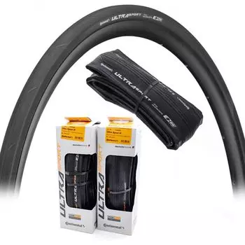 Continental Ultra Sport 3 700x23C FB Ultra Sport 3 Клинчерная Дорожная Покрышка 1 Штука Черный-Черный [Б/У] чёрный