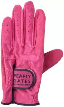 Continuing standard product Gloves leather Synthetic leather golf SS [Pearly Gates] (synthetic fabric, one-handed) / / 053-2985205 090_Pink (17~18cm)
