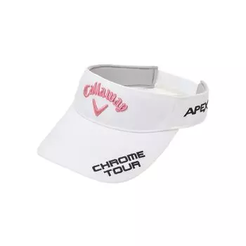 Continuing Standard Sun Visor TOUR TW VISOR WM Golf x Pink FR [Callaway] Women s JM/Hat 24SS_1033_White
