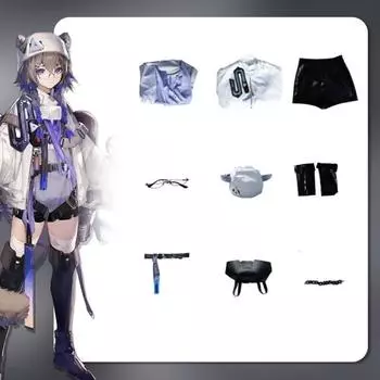 Contrail Cosplay Arknights Costume Games Role Play Halloween Party Fashion Gift XS