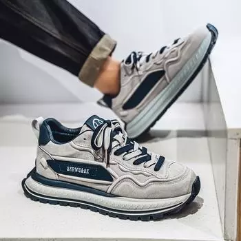 Contrasting color dad shoes men s spring and autumn new youth platform sports shoes men s trend jogging casual shoes men s shoes 39
