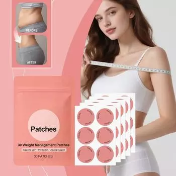 Control Auxiliary Patches, Lazy People s Navel Tightening Patches, Slimming Patches, Shaping Auxiliary Products. One Size белый