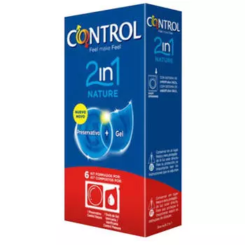Control Duo Nature 2en1 Консервант+Гель 6 Unidades