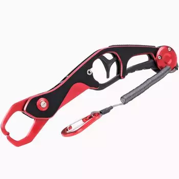 Contyu Fish Grip Легкий нержавеющий алюминиевый сплав 25 см 142 г Рыболовная рукоятка для ловли морского окуня (25см, красный) красный