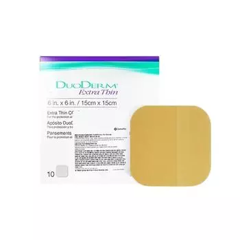 Convatec DuoDerm Extra Thin 15x15 см (1x10ПК) | Современная гидроколлоидная повязка на рану