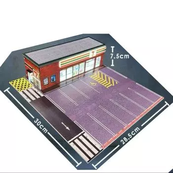Convenience Store CY88101 Model Diorama Garage Mini Car 1/64 C-youth etc. [Item]