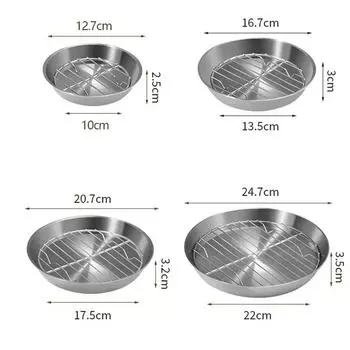 Convenient Design Cake Baking Tray Removable Grid Rack Enhanced Air Circulation Multi-purpose Design Round Corner Pans CHINA