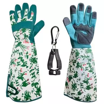 Convenient gloves with garden gardening gardening rose thorn smartphone long with clip [SaReon] clip, gloves, gloves, gloves, gloves, roses,