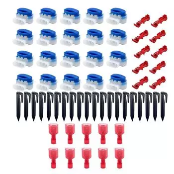 Convenient Grass Trimmer Kit Reliable Lawn Mower Wire Connector Set Ground Hooks Cable Connectors Perfect for Homeowners