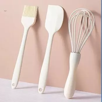 Convenient Kitchen Accessories Baking Set Gadgets Pastry Kitchens Three Household Use Spatula. Butter Piece Barbecue Brush Oil A set