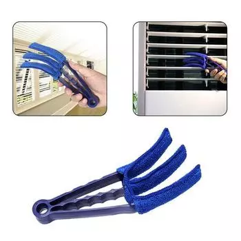 Convenient Microfibre Venetian Blind Blade Cleaner Brush Window Conditioner Duster Car Air Conditioner Vent Outlet Clean Brush оранжевый