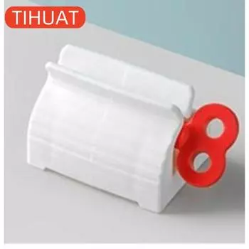 Convenient Toothpaste Dispenser Roller Toothpaste Squeezer Holder Bathroom Accessories красный