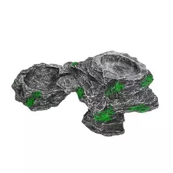 Convenient Turtle Tank Landscape Multifunctional Turtle Terrace Pet Climbing Platform Desktop серый