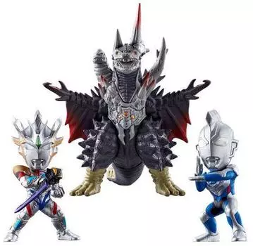 CONVERGE MOTION Ultraman Far Shining Warriors Set Z Ultraman Z Delta Rise 3 figure set (Ultraman Original, Claw, Destred)