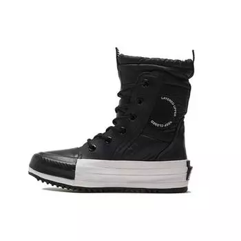 Converse 1970s Chuck Taylor All Star Mc Boot Non-Slip Abrasion High Top Board Shoes Women s Black & White 35